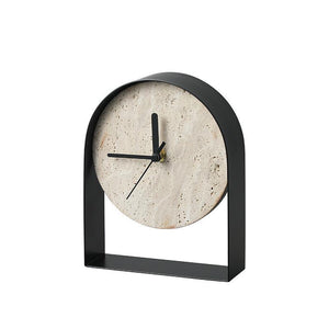 RELOJ MESA TRAVERTINO